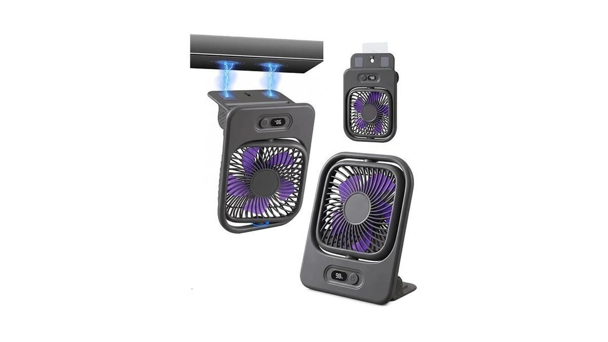 Scenein Usb Desk Fan With Magnetic Base, Portable Fan For