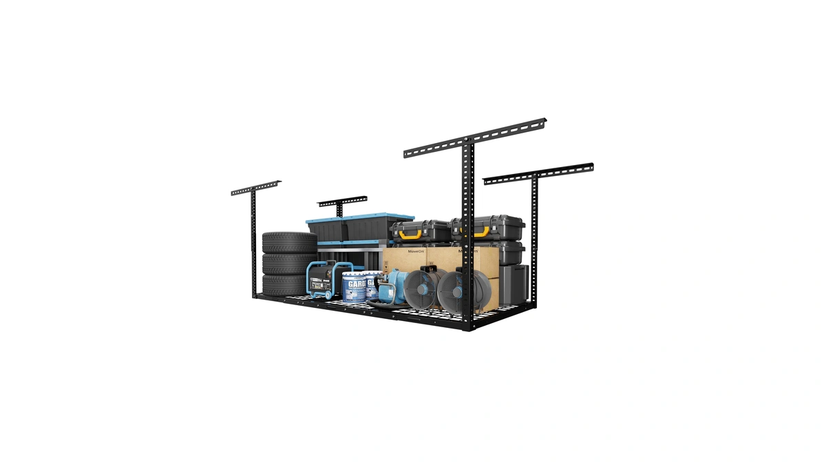 Fleximounts 3x6 Overhead Garage Storage Adjustable Ceiling Rack 72" Length