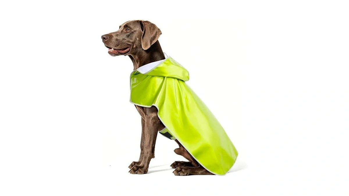 Bseen Waterproof Hooded Dog Raincoat - Lightweight Reflective Dog Rain