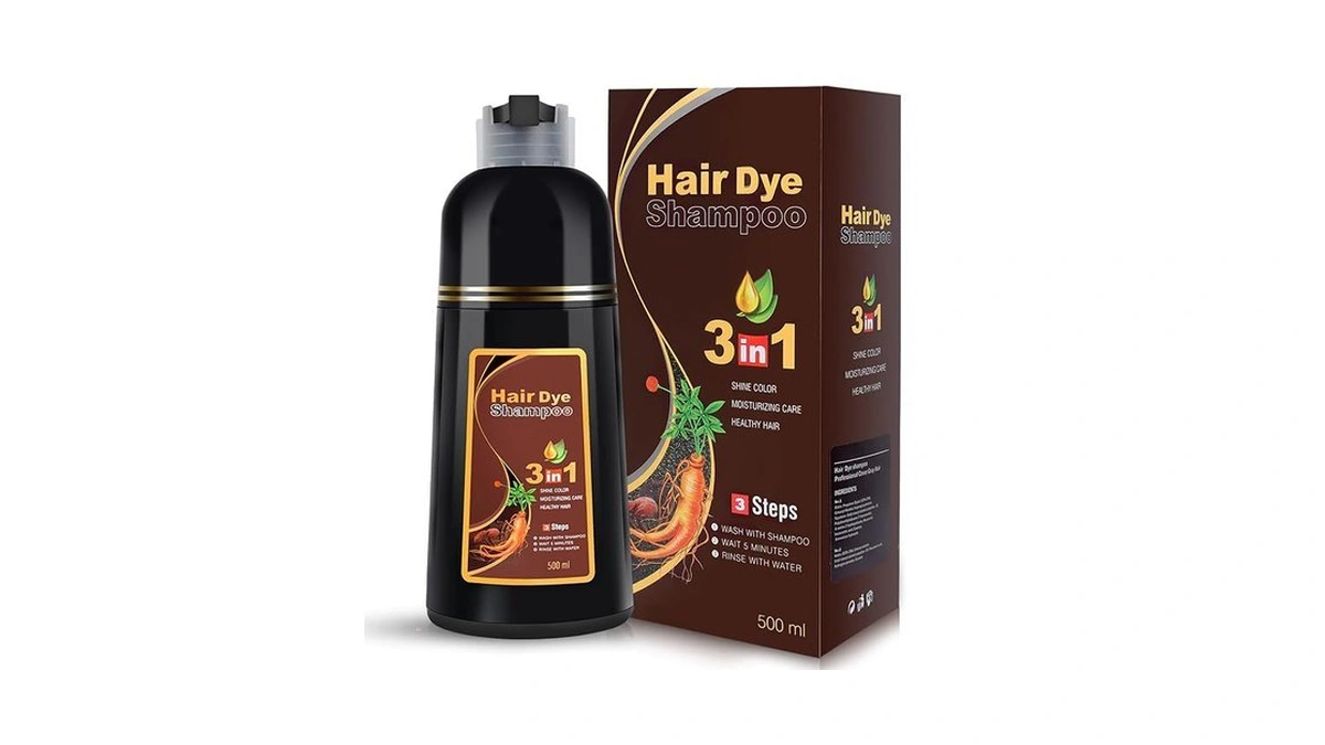 Iiimeidu Brown Hair Dye Shampoo 3 In 1 For Grey