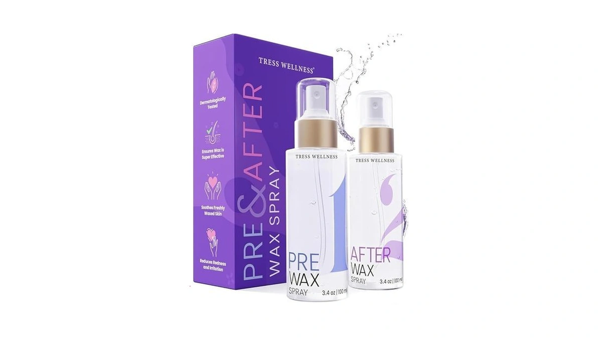Tress Wellness Pre-wax Cleanser, Spray And Treatment, After-wax Oil And