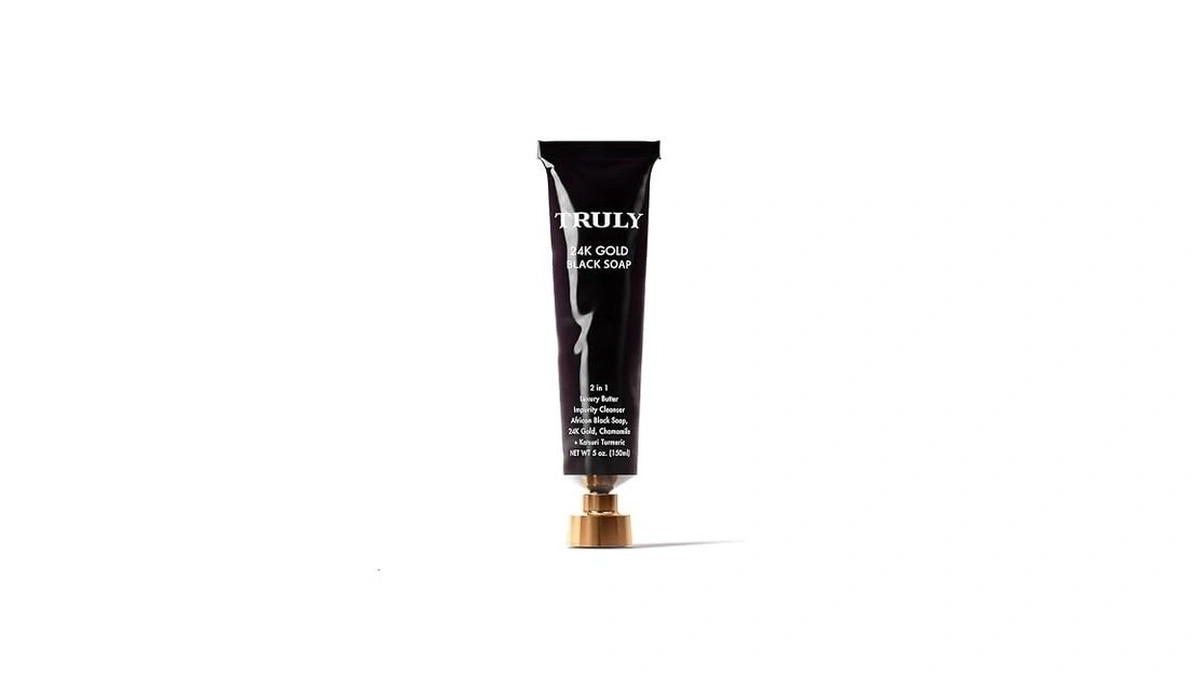 Truly Beauty 24k Gold Black Soap For Face And Body
