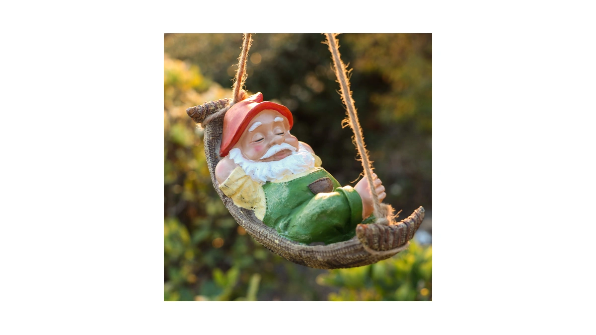 Teresa's Collections Green Garden Gnomes Statues For Garden Decor, Resin
