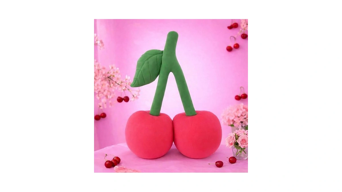 Cherry Pillow For Preppy Room Decor –17x14 In 3d Decorative