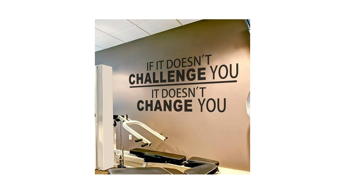Battoo Fitness Wall Decal Up To 4.5 Ft - If