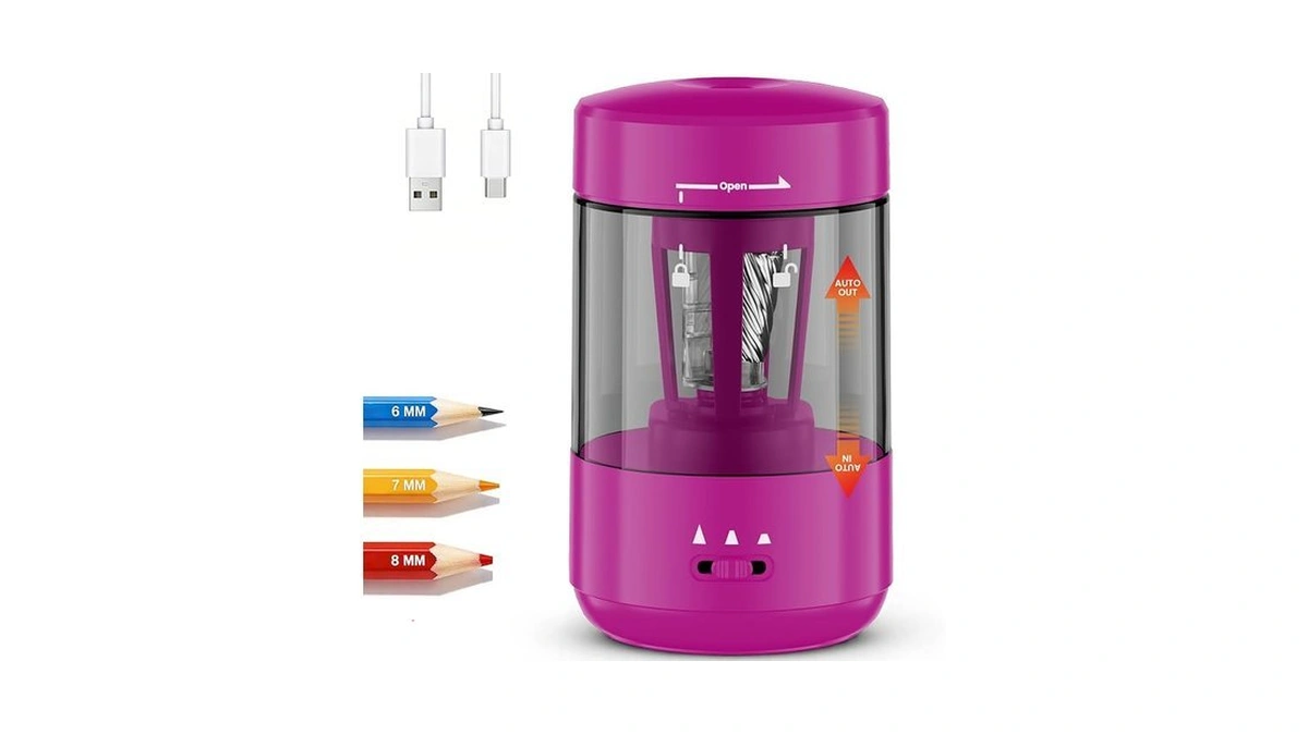 Prolixity Electric Pencil Sharpener For Classroom, Fully Automatic Pencil Sharpener