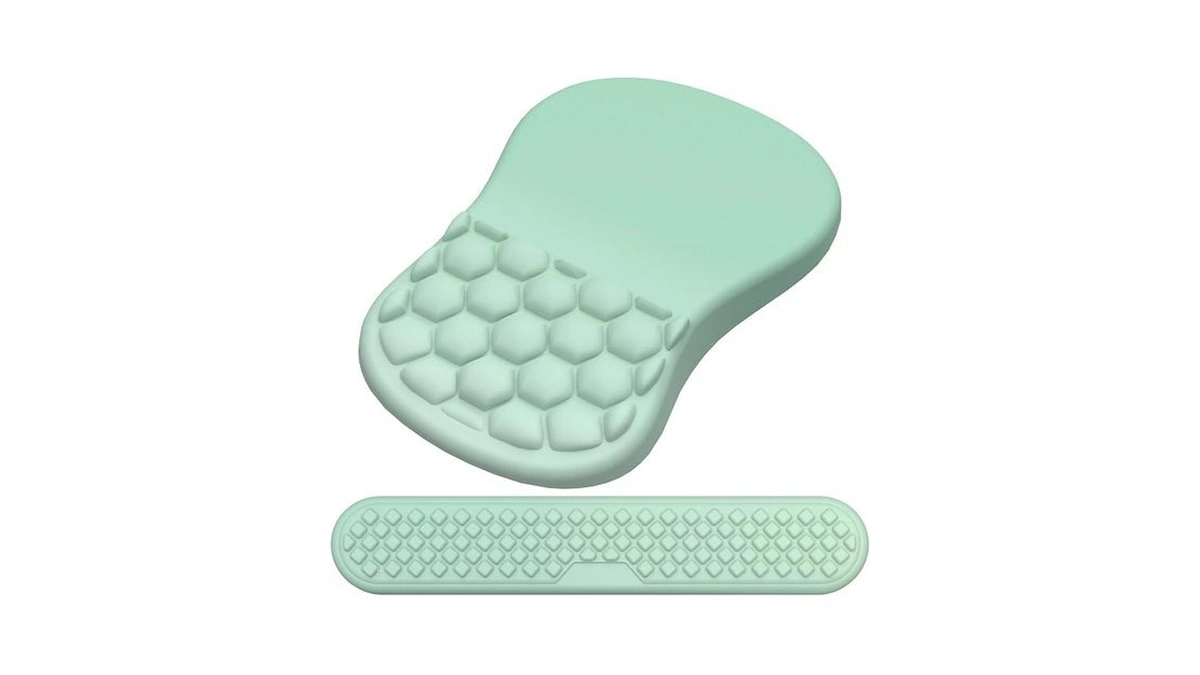 Mouse Pad Wrist Support, Laokiiy 2 In1 Keyboard Wrist Rest+