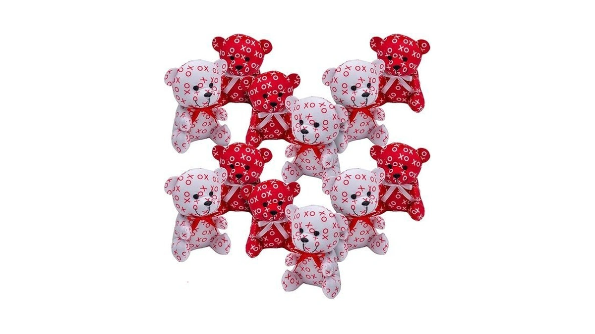 Fun Express Mini Xoxo Hugs And Kisses Stuffed Bears (set
