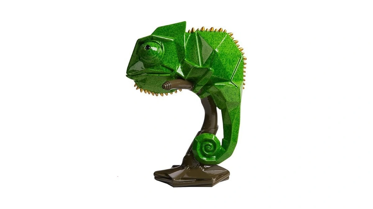 Nenbolec Lizard Sculpture Statue Animal Figurine Modern Decor Art Home