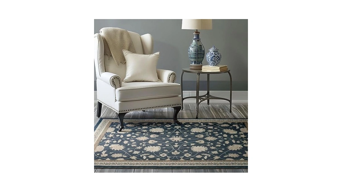 Evergrace Area Rugs For Living Room 4x6, Boho Floral Faux