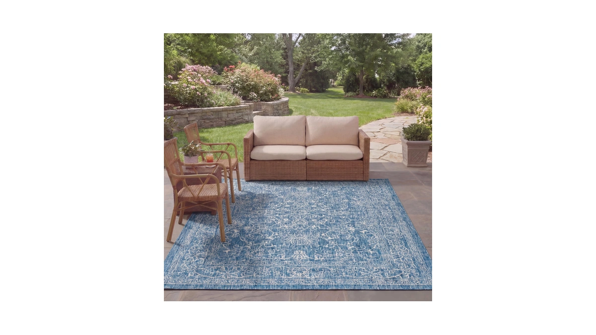 Safavieh Washable Rug Outdoor Courtyard Collection - 6'7" X 9'6",