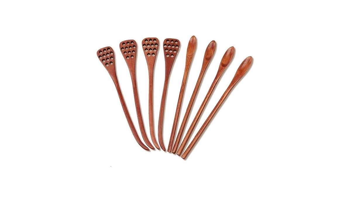 4pcs 7.87inch Honey Dipper Sticks And 4pcs 7.87inch Coffee Stirring