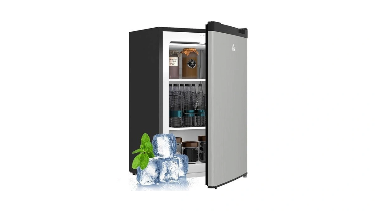 Homcom Mini Freezer Countertop, 3 Cu.ft Compact Upright Freezer With