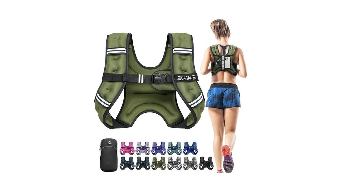 Bagail Comfort-fit Weighted Vest For Woman, Even Weight Distribution, Faster