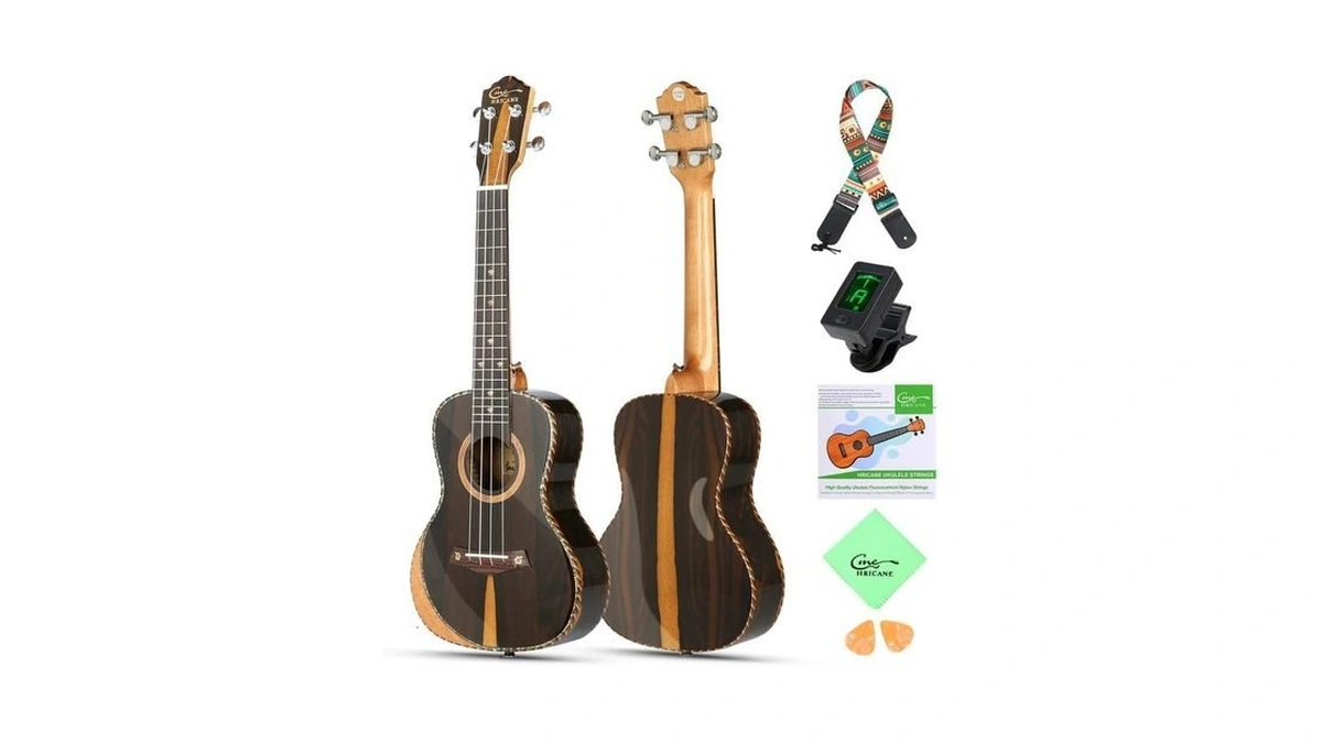 Hricane Concert Ukulele 23 Inch Uks-2, 4 Strings Ukeleles For