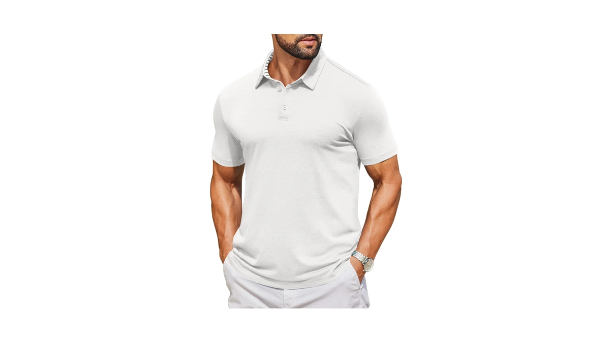 Coofandy Mens Short Sleeve Polo Shirts Casual Summer Collared 3