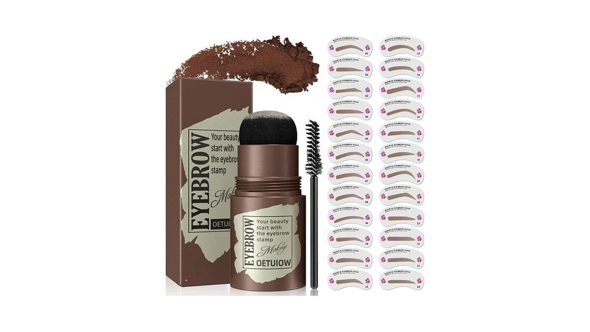 Eyebrow Stamp And Eyebrow Stencil Kit, Eye Brow Stencil Kit