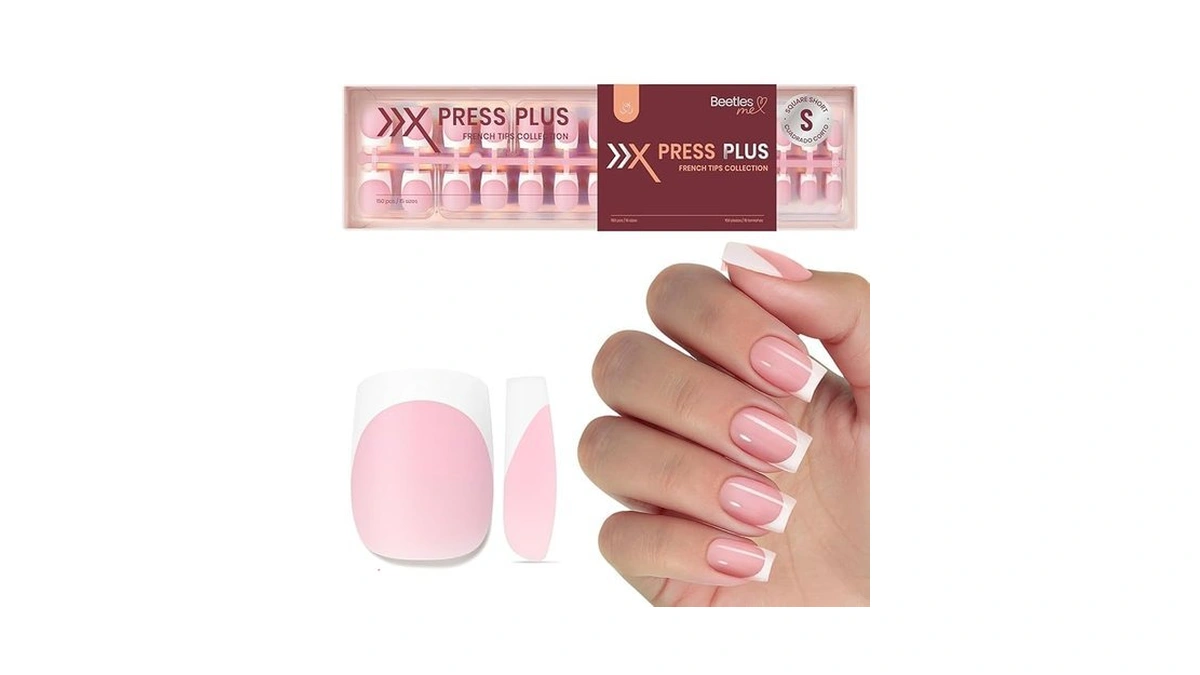 Beetles French Tips Press On Nails - Glow French |