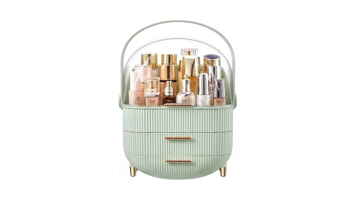 Makeup Organizer Skincare Organizers - Cosmetic Display Cases With Transparent