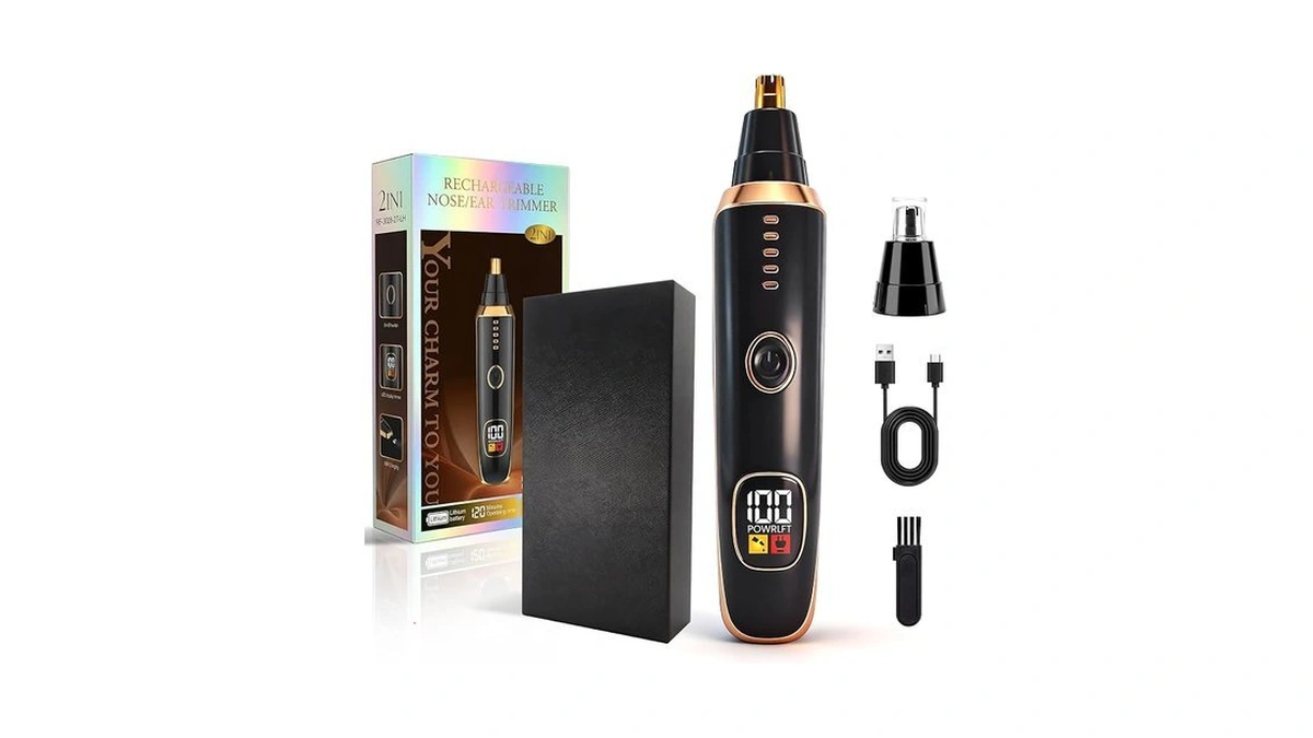 Beanify Nose & Ear Hair Trimmer With Led Display For