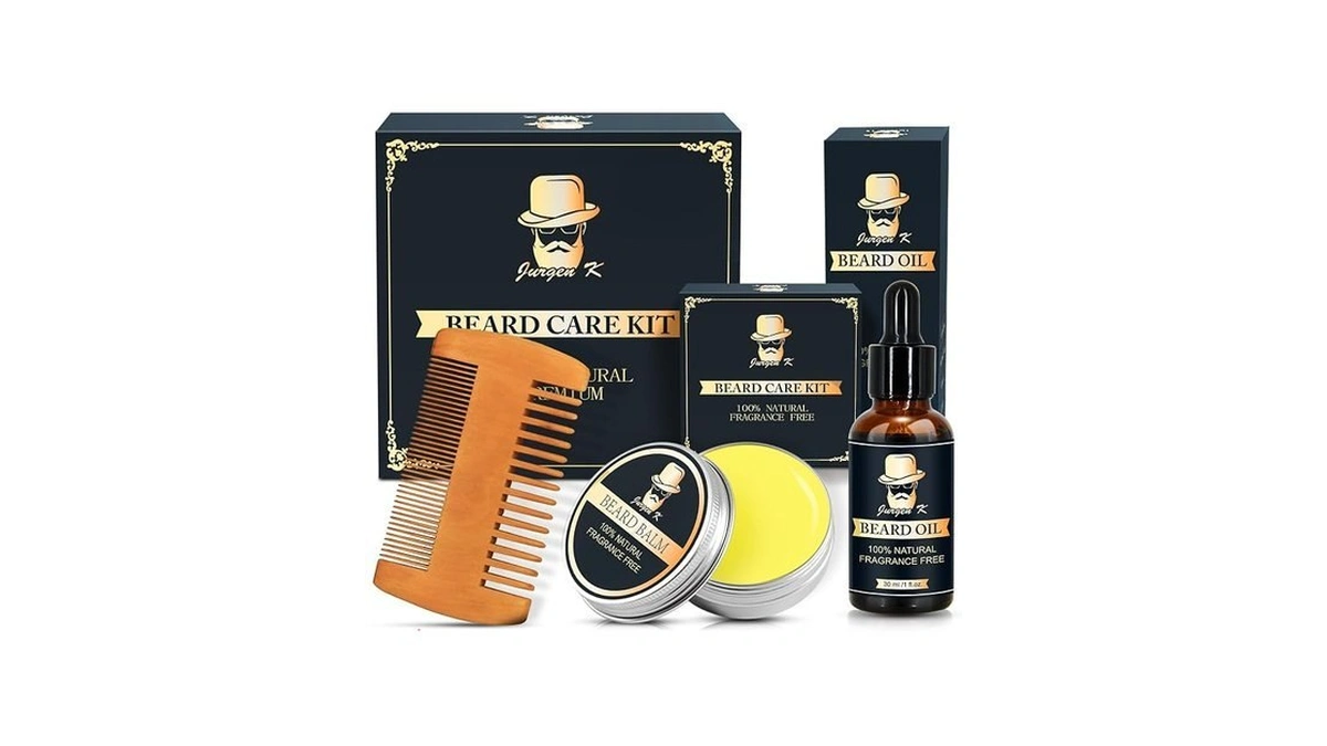 Beard Kit W/beard Oil, Beard Balm, Beard Comb, Men's Daily