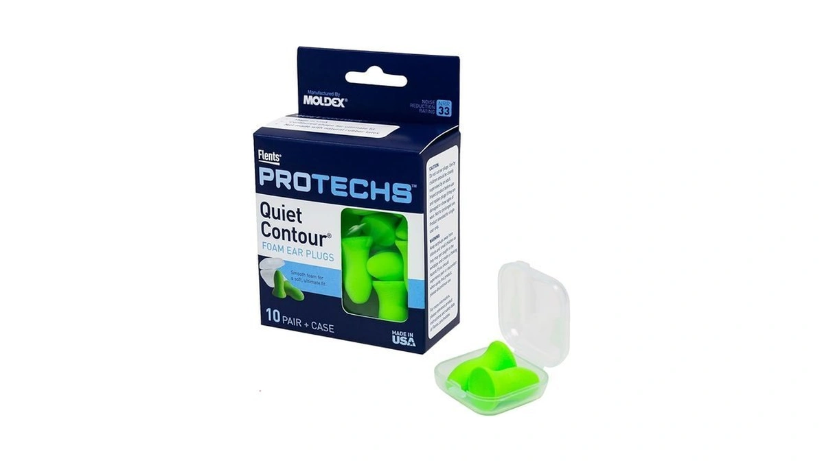 Flents Protechs Foam Ear Plugs, 10 Pair With Case Sleeping,