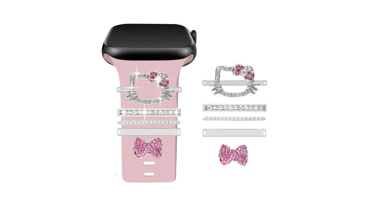 Shesyuki Watch Strap Charms With Decorative Rings Loops And Clasp