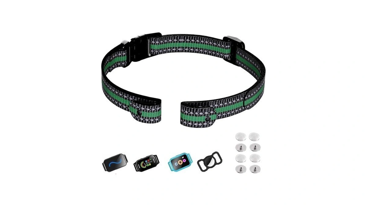 Aikko Nylon Collar Replacement Strap With Heavy-duty Buckle, Reflective Dog