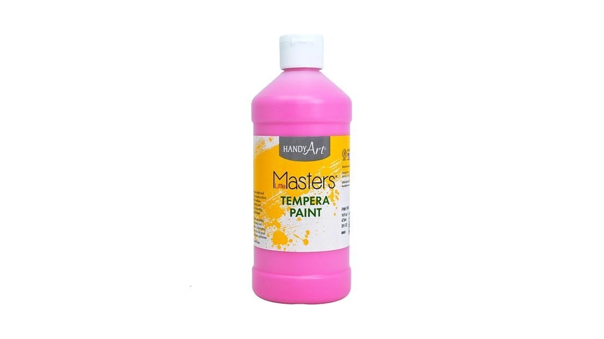Handy Art Little Masters Tempera Paint, Pink, 16 Oz Bottle,