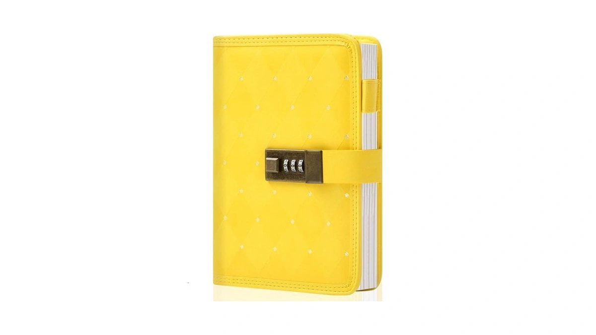 Cagie Diary With Lock For Girls Women Leather Vintage Journal