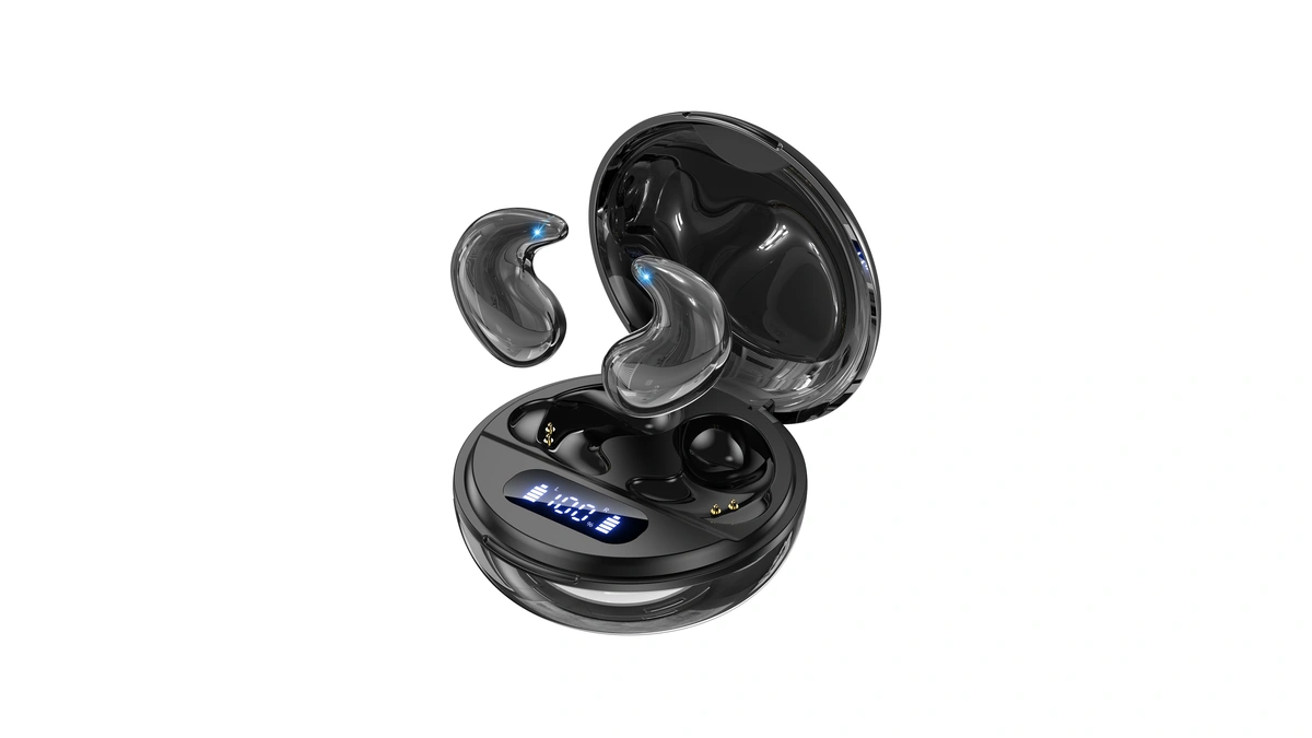 Sleep Earbuds For Side Sleepers, Invisible Flat Bluetooth Sleeping Earbuds,