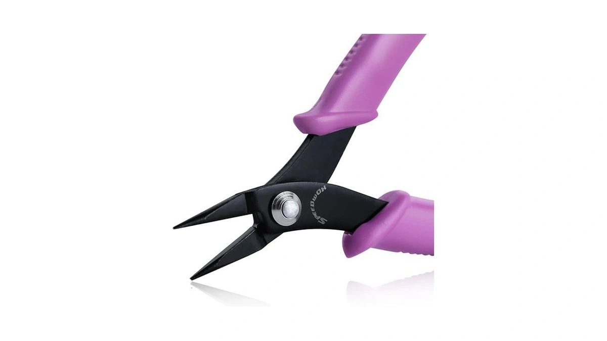 Speedwox Long-nose Pliers 5.5" Mini Tweezer Nose Pliers Chain Nose