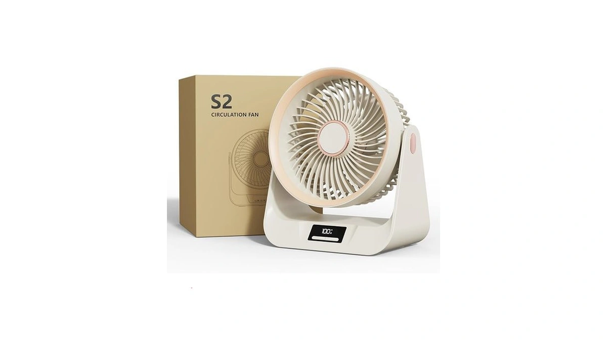 Duomiy S2s Small Desk Fan With Digital Display & 8h