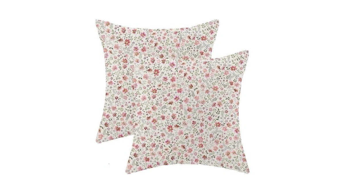 Cxmeifly Preppy Pink Floral Pillow Covers 20 X 20 Inch