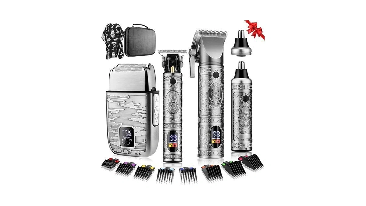 Qreeyx Hair Clippers For Man T-blade Trimmer Nose Hair Trimmer
