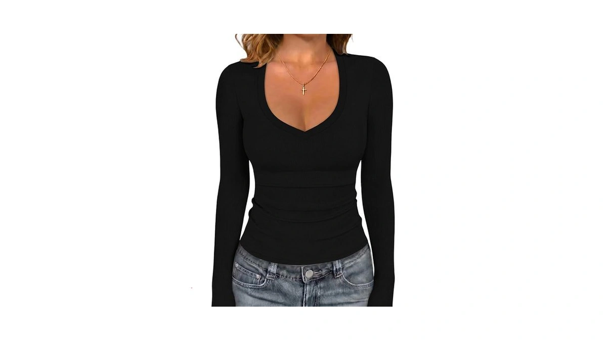 Sampeel Long Sleeve Shirts For Women 2026 Fall Fashion V