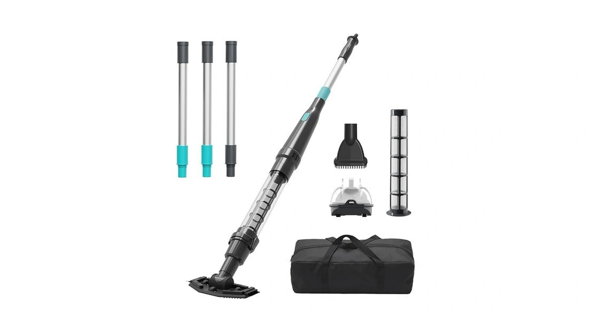 Handheld Pool Vacuum For Above Ground Pool, Cleans Hot Tubs,20