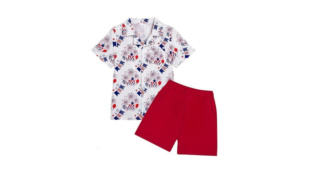 Dolxico Toddler Baby Boy Outfits Summer Clothes Kids Print Pattern