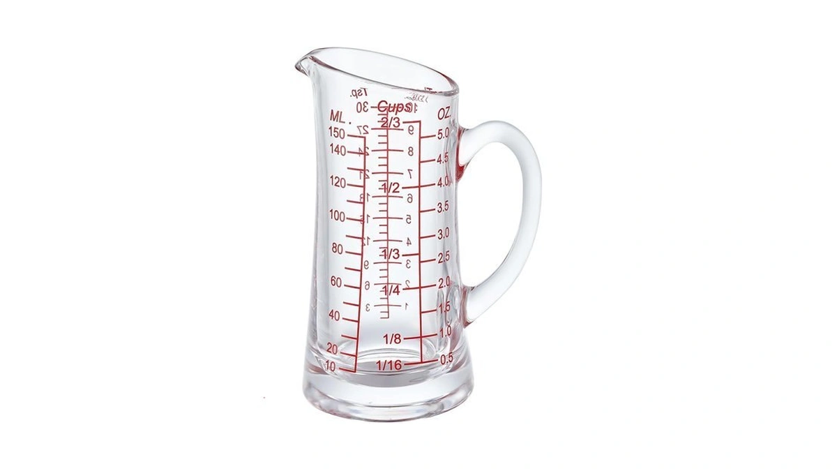 Ackers Glass Measuring Cup 5 Oz/150ml Shot Glass Measuring Cup
