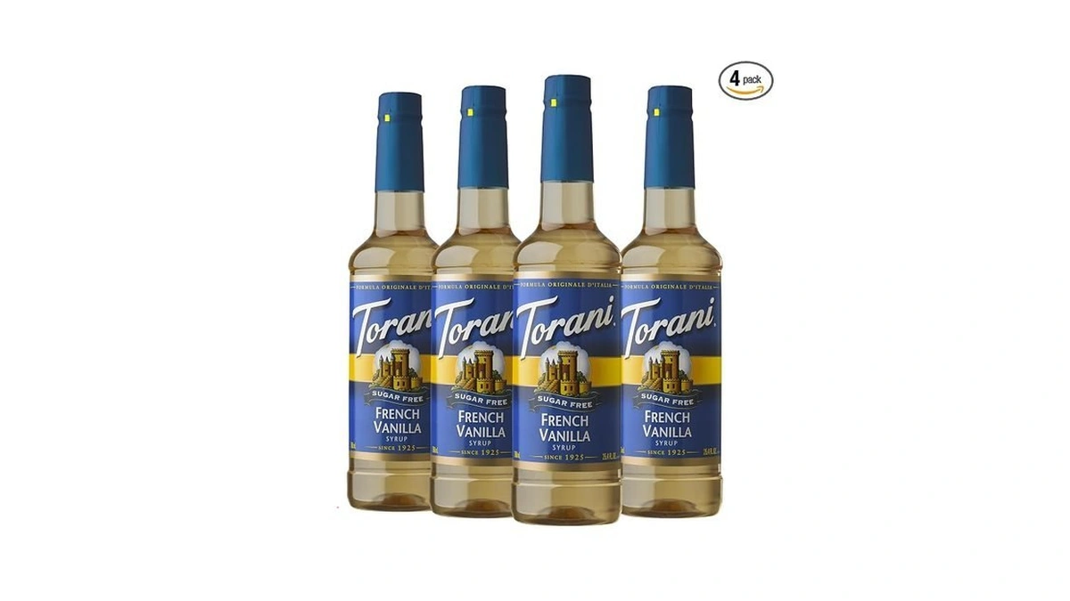 Torani Sugar-free Syrup, French Vanilla, 25.4 Fl Oz Bottle (pack
