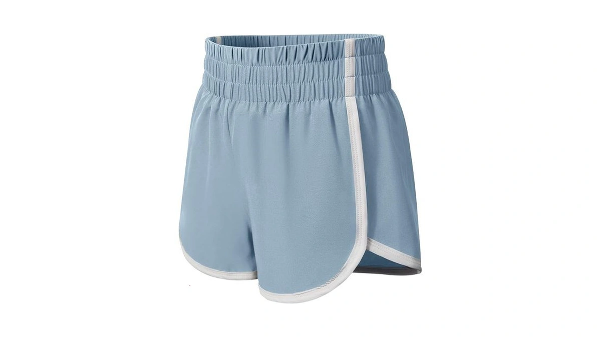 Documo Girls Athletic Shorts High Waist Soccer Shorts For Kids