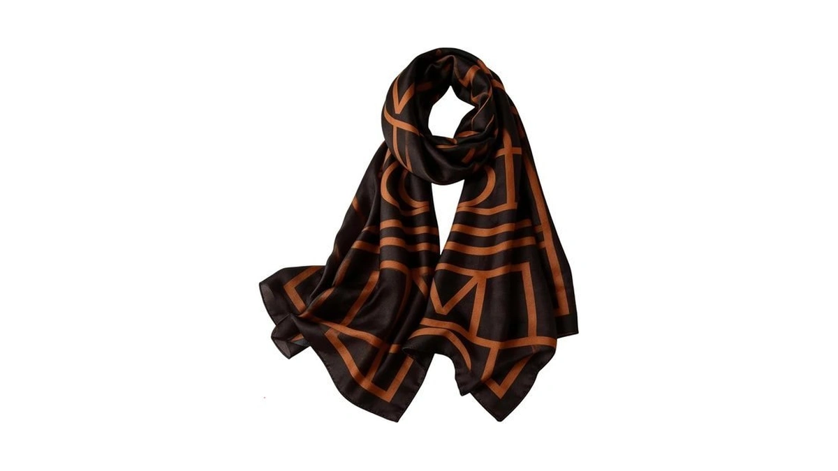Diaryyomi Black Satin Scarf Shawl-summer Large Long Classic Silk Beach