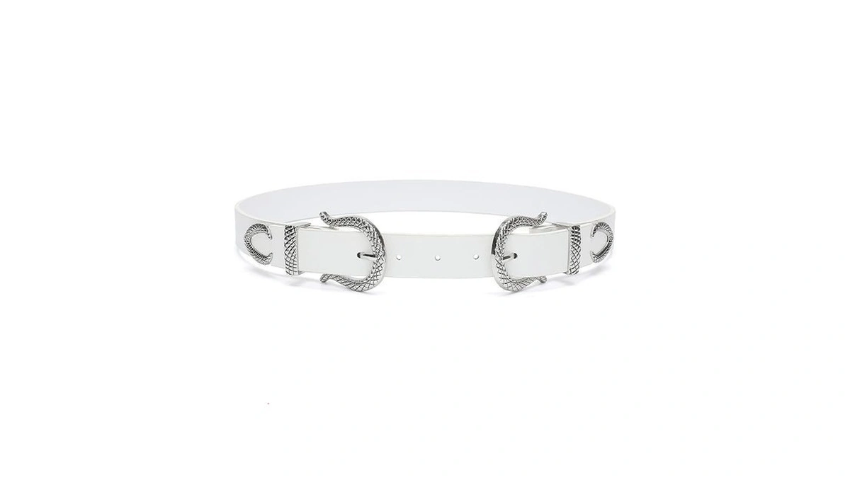 Tanpie Ladies Western Belts Women Vintage Metal Buckle Belt For