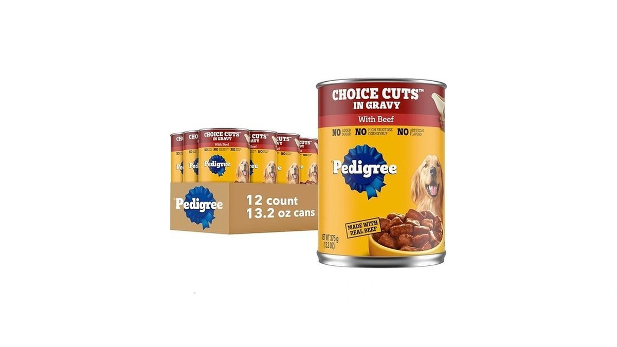 Pedigree Wet Dog Food, Choice Cuts Adult Canned Dog Food
