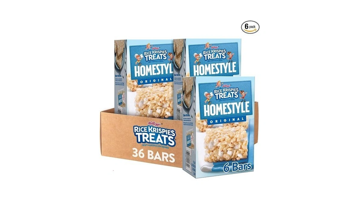 Rice Krispies Treats Homestyle Crispy Marshmallow Squares, Kids Snacks, Snack