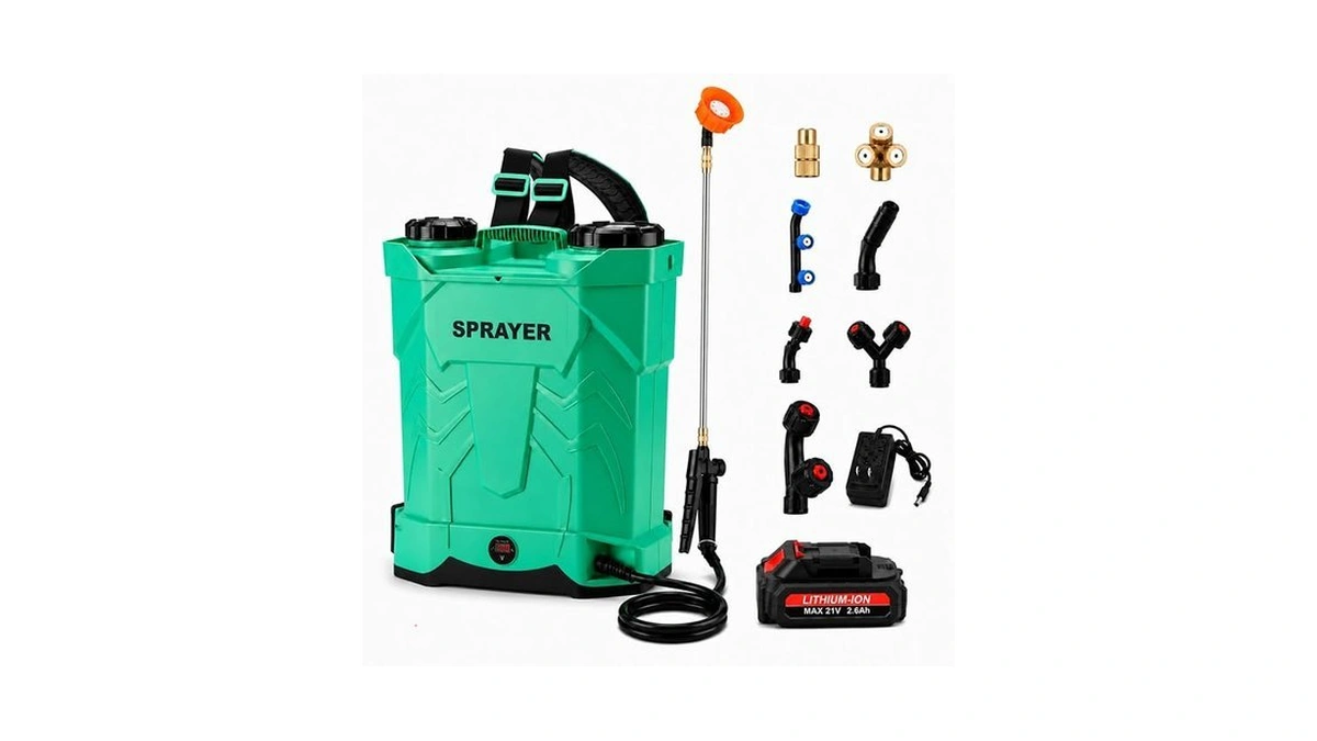 Battery Powered Backpack Sprayer 5.3 Gallon, 21v Electric Garden Sprayer