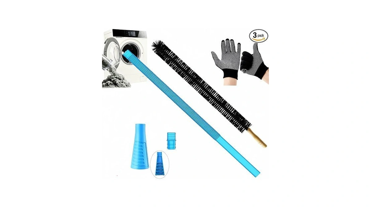 Universal Dryer Vent Cleaner Kit Compatible With Most Vacuum Cleaner