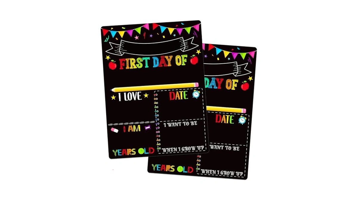 Petcee First & Last Day Of School Sign - Double