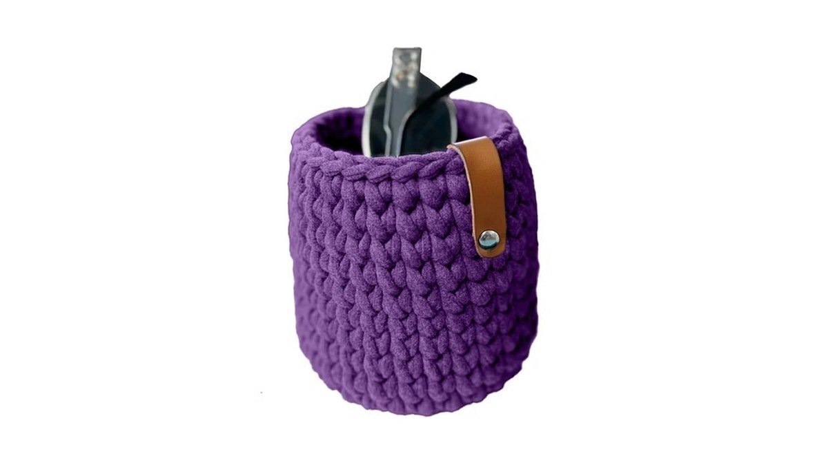 Clcbdeyit Crochet Glasses Storage Tube Standing Eyeglass Holder Eye Glasses