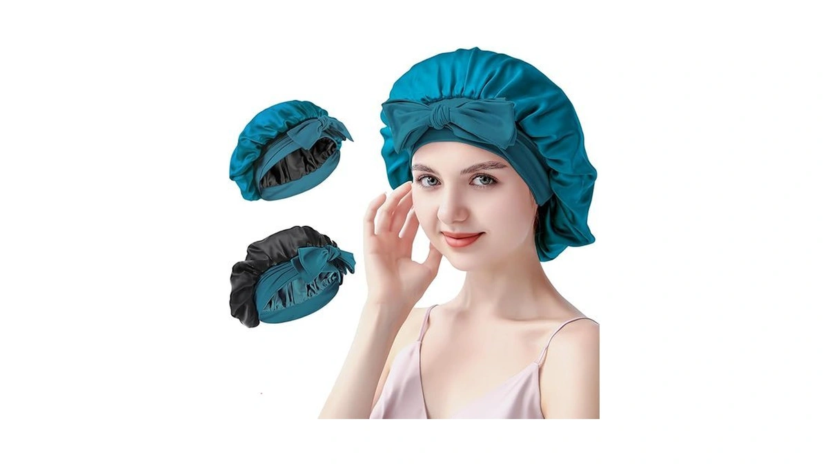 Silmana Silk Bonnet For Sleeping Women, 22 Momme 100% Mulberry